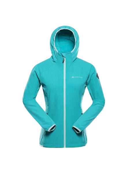 Bluza polarowa z kapturem Alpine Pro Hurama niebieska