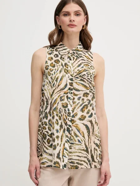 Marc Aurel cămașă cu guler clasic relaxed bej