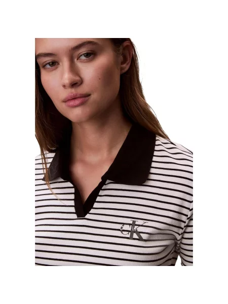 Tricou polo Calvin Klein Jeans negru