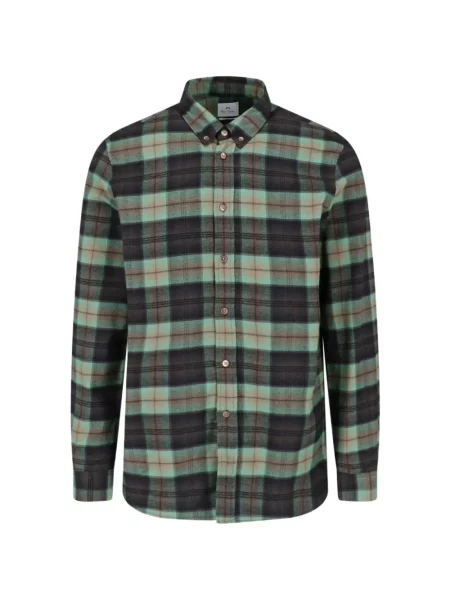 Cămașă Paul Smith în carouri verde