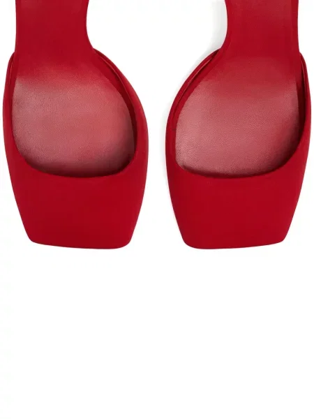 Pantofi cu toc Courreges roșu