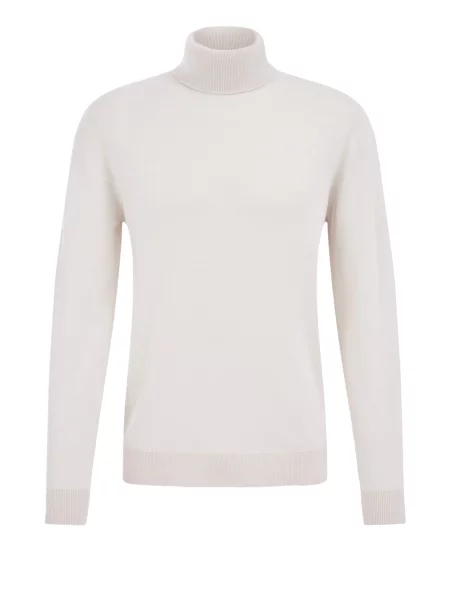 WE Fashion Pulover off-bela bela