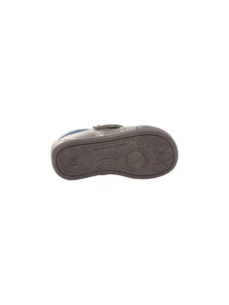 Pantofi Angelitos cu velcro gri