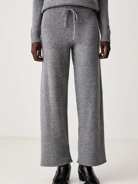 Saint Barth pantaloni de trening pentru femei din lână gri