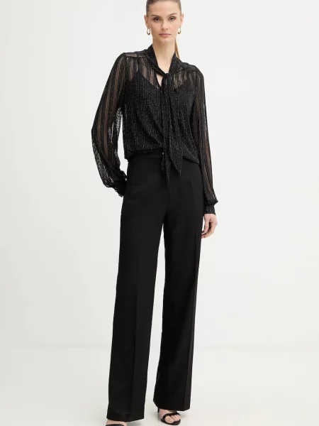 Блузка Morgan візерунок TEVAL чорний