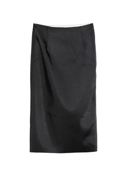 Fustă midi Róhe drapată negru