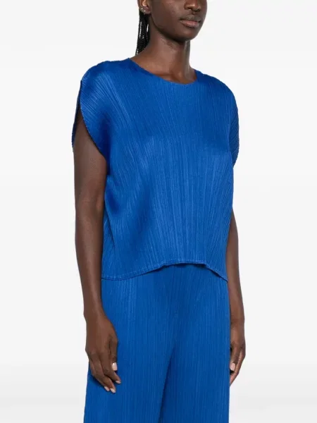 Bluză Pleats Please Issey Miyake albastru