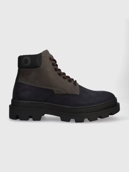 Pantofi Hugo din piele albastru