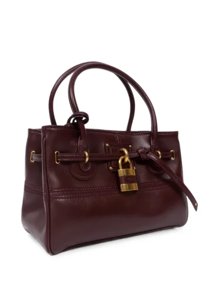 Geantă shopper Chloé din piele roșu