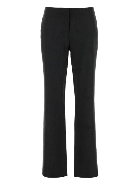 Pantaloni Our Legacy cu broderie de lână gri