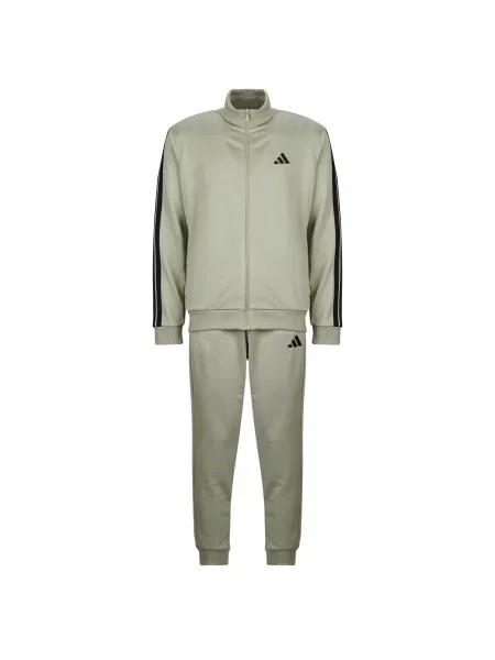 Trening Adidas cu dungi alergare din material terry maro
