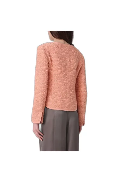 Kurtka Emporio Armani tweedowa pomarańczowa
