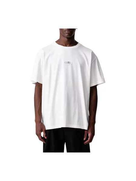 Koszulka Mm6 Maison Margiela z logo biała