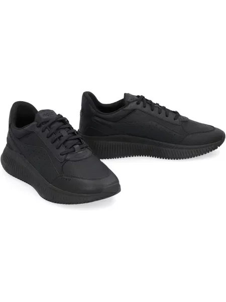 Sneakersy Boss skórzane czarne