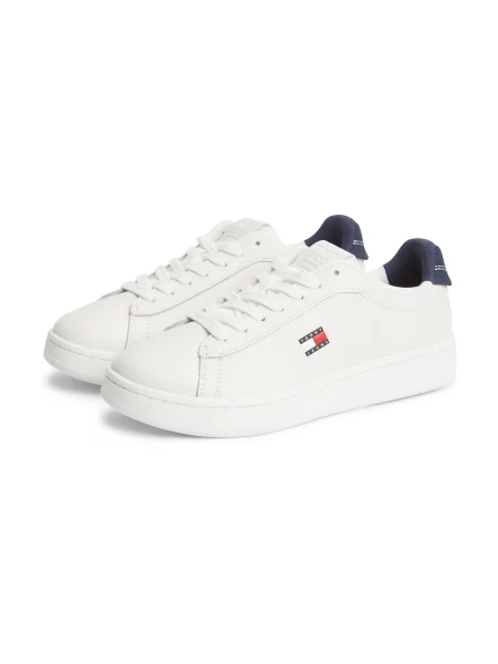Sneakerși Tommy Jeans alb