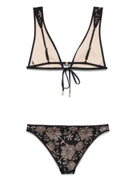 Bikini Zimmermann din dantelă negru