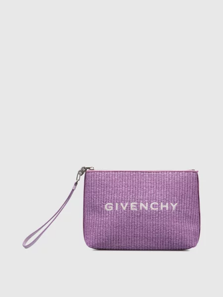 Косметичка з візерунком логотипа Givenchy фіолетова