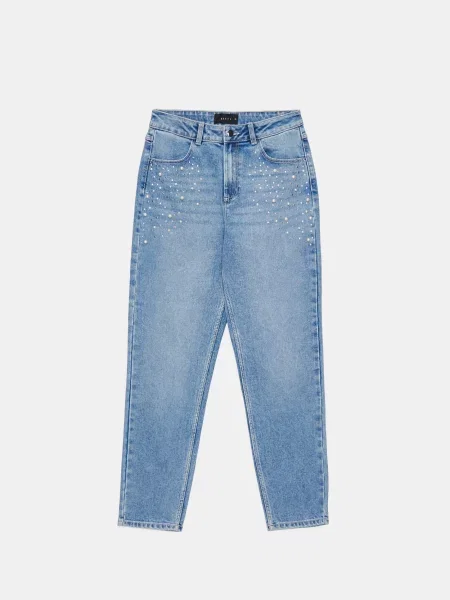 Mohito Mom slim džinsai mėlyna