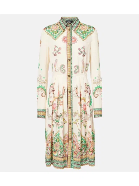 Sukienka midi Etro z wzorem paisley do kolan garniturowa