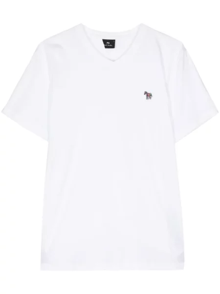 Тениска Ps Paul Smith с принт зебра бяло