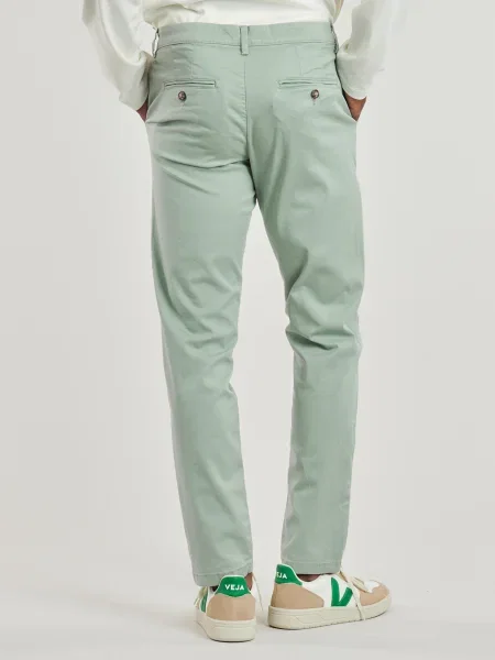 Pantaloni chino Selected verde