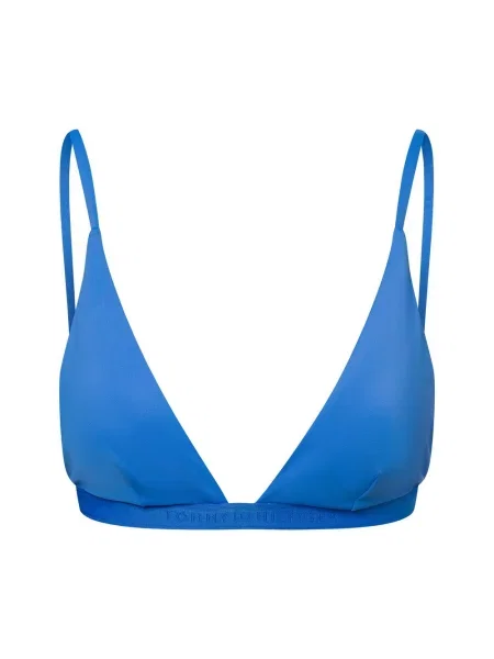 Tommy Hilfiger Góra od bikini dla kobiet Triangle Kobiety jednolity S niebieski