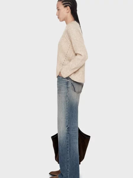 Шерстяной свитер Allsaints бежевый