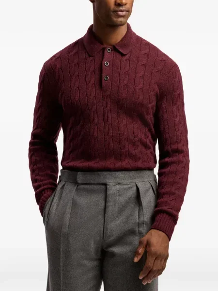 Кашмирен пуловер Ralph Lauren Purple Label червено