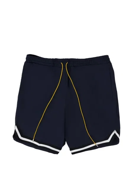 Pantaloni scurți Rhude cu dungi din țesătură twill albastru