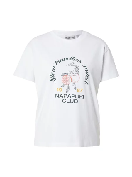 NAPAPIJRI Tricou SALMYS galben curry / verde pin / portocaliu somon alb
