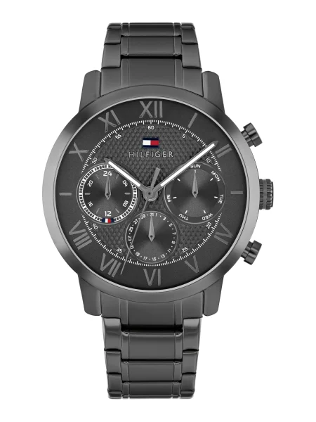 TOMMY HILFIGER Ceas analogic OXFORD gri închis negru