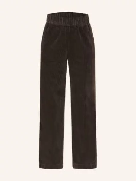 Marc O'polo Denim Manšestrové Kalhoty tmavě hnědá