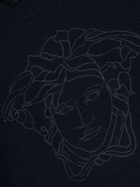 Sweter dziecięcy Versace niebieski