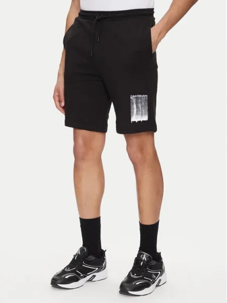 Calvin Klein Jeans Pantaloni scurți negru