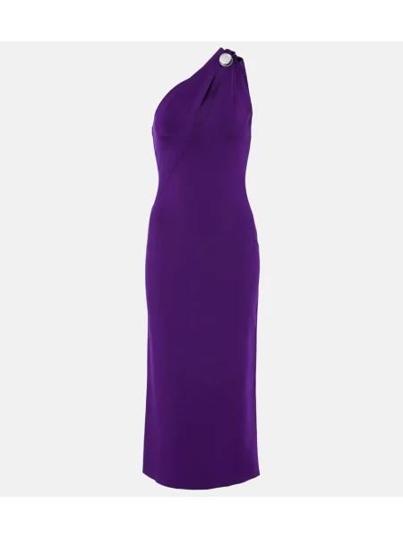 Rochie midi Galvan până la genunchi de costum violet