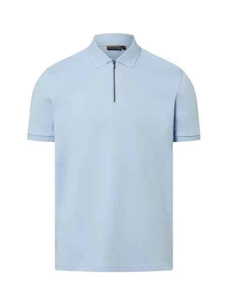 Finshley & Harding koszulka polo Mężczyźni jednolity S niebieski