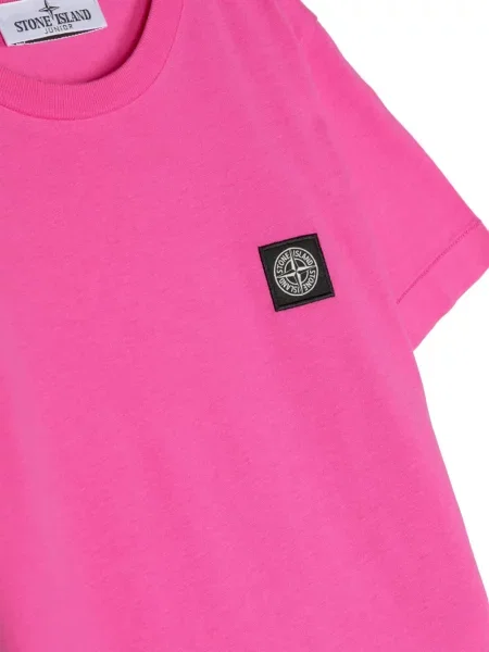 Koszula dziecięca Stone Island różowa