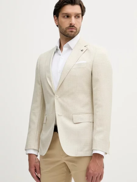 Volnen suknjič BOSS bež