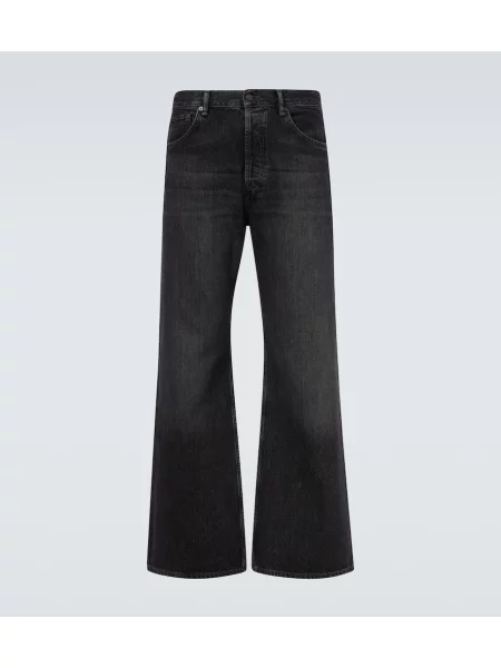 Blugi drepți Acne Studios negru