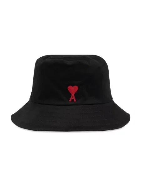 Kapelusz z logo Ami Paris czarny