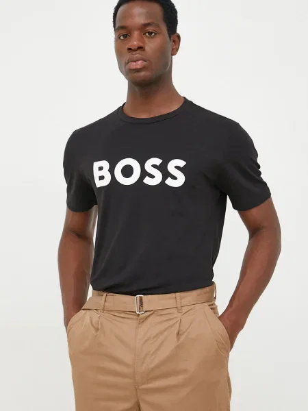 Тениска BOSS CASUAL Thinking 1 черно