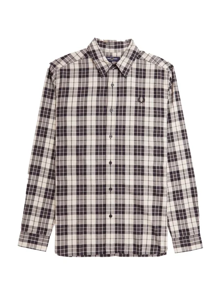 Cămașă Fred Perry în carouri din țesătură twill
