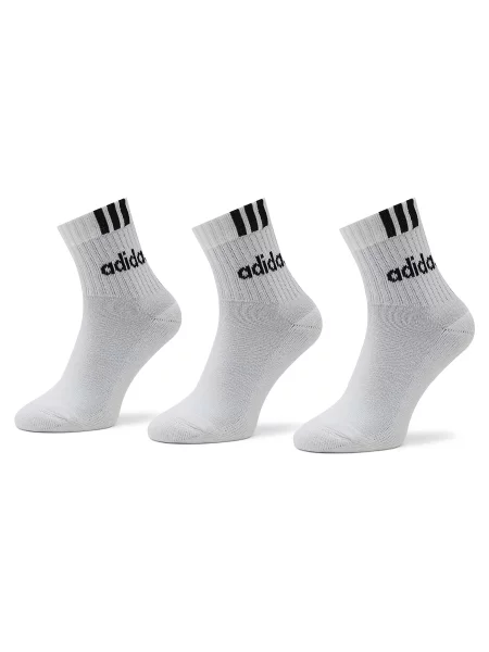 Dryžuotos ilgaauliai batai Adidas balta