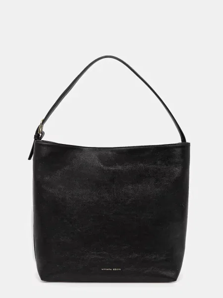 Geanta de piele Liviana Conti din piele negru