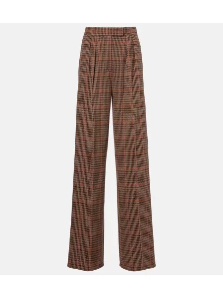 Pantaloni Max Mara de lână maro