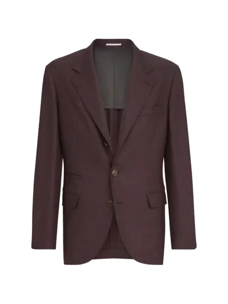 Sacou Brunello Cucinelli de lână violet
