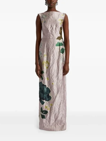 Rochie Erdem fără mâneci roz