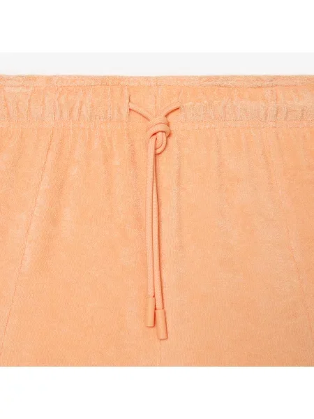 Lacoste Szorty Frotte Z Bawełny Organicznej Lacoste pomarańczowe