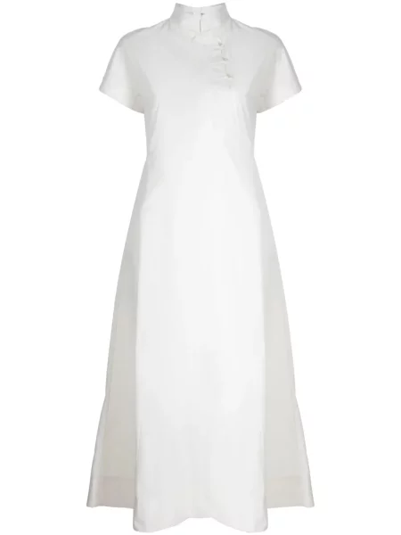 Gulerat rochie midi Shiatzy Chen alb
