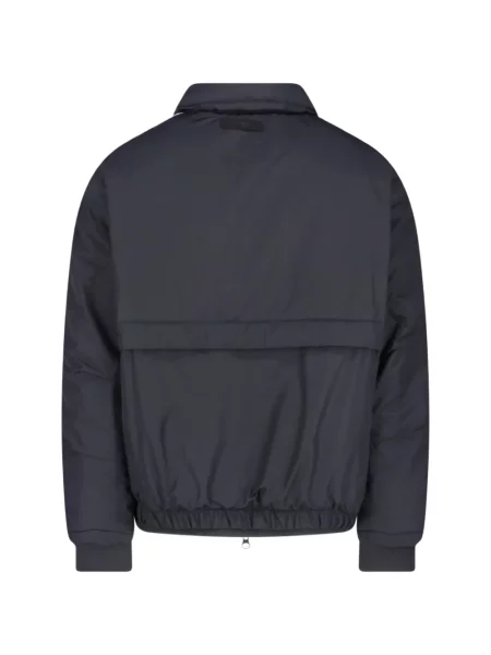 Geacă bomber Adidas cu dungi gri